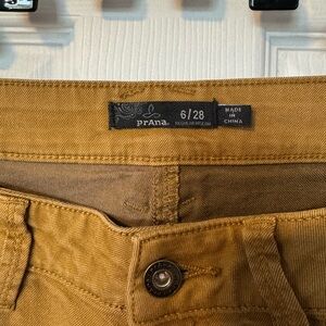 prAna Golden Tan Trousers
